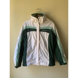 columbia snow ski parka with fleece liner